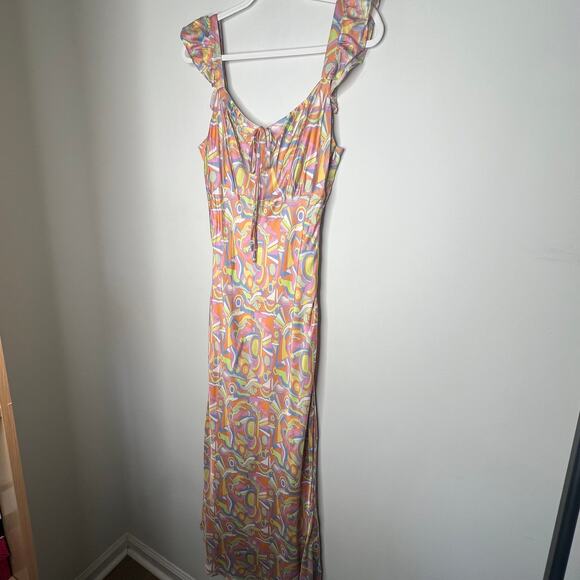 Olivia Rubin Amaya Multi Color Slip Dress Size 8 - Picture 6 of 12